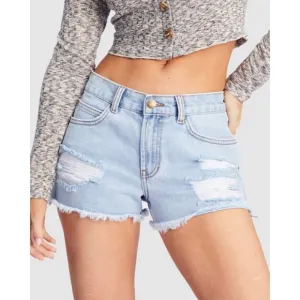 Billabong Frayed Denim Shorts