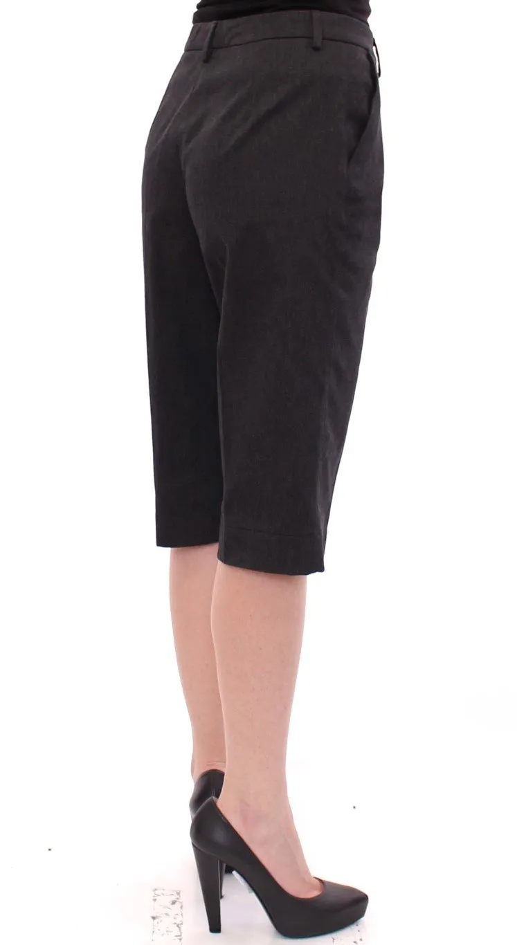 Black cotton shorts pants