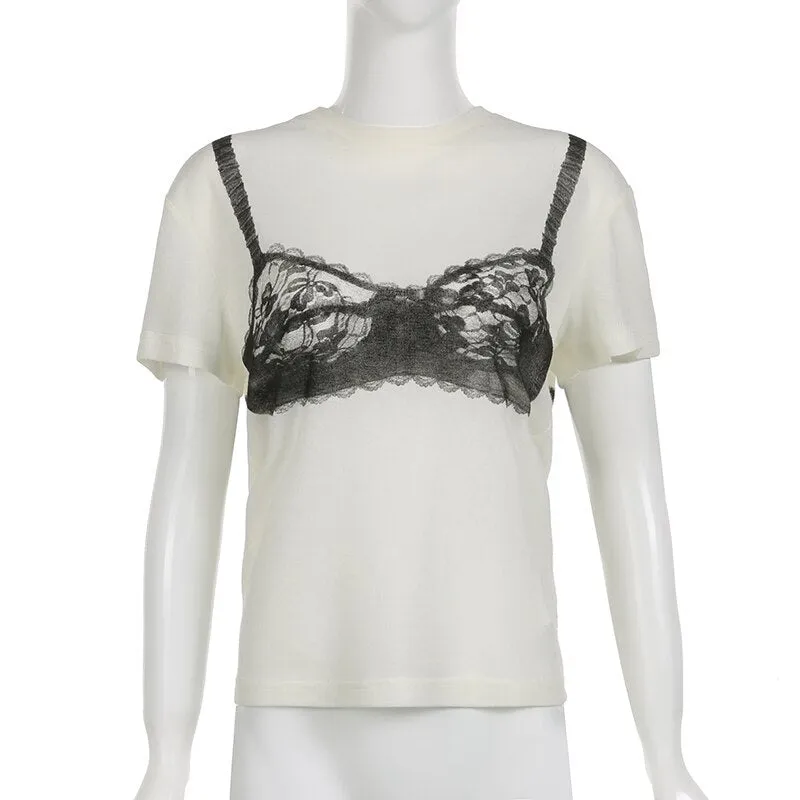 Black Lace Bra