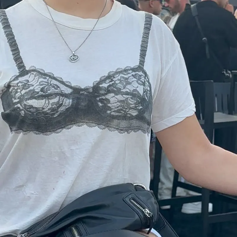 Black Lace Bra