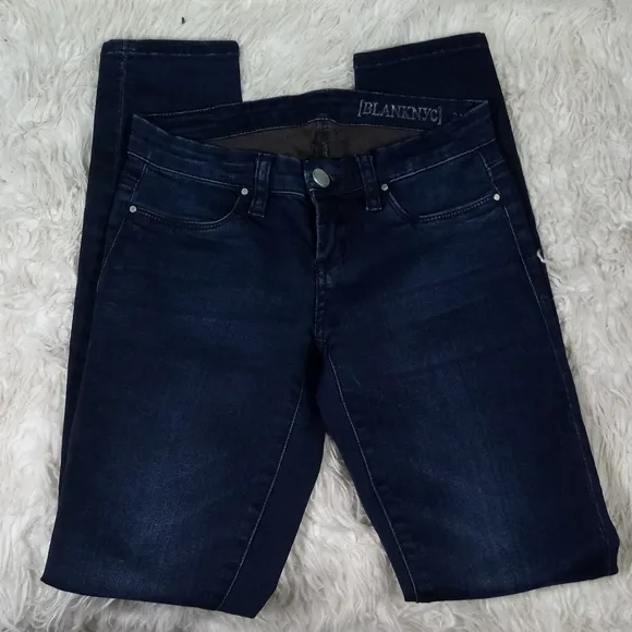 Blank NYC Dark Wash Low Rise Skinny Jeans