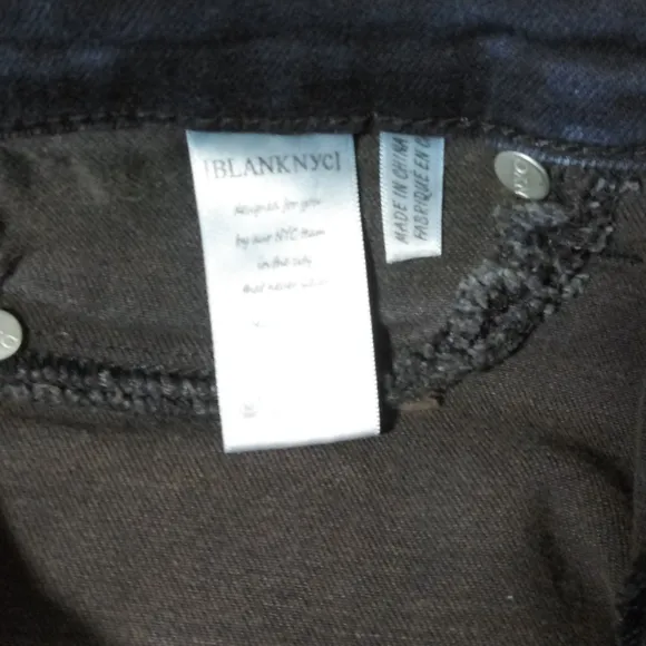 Blank NYC Dark Wash Low Rise Skinny Jeans