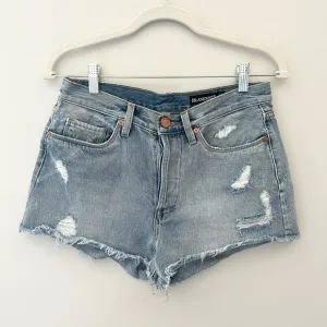 BLANKNYC High Rise Distressed Denim Shorts