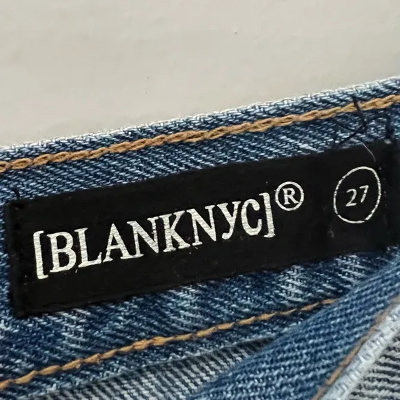 BLANKNYC High Rise Distressed Denim Shorts