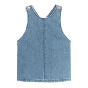 Blue Denim Cross Back Dress