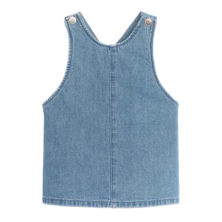 Blue Denim Cross Back Dress