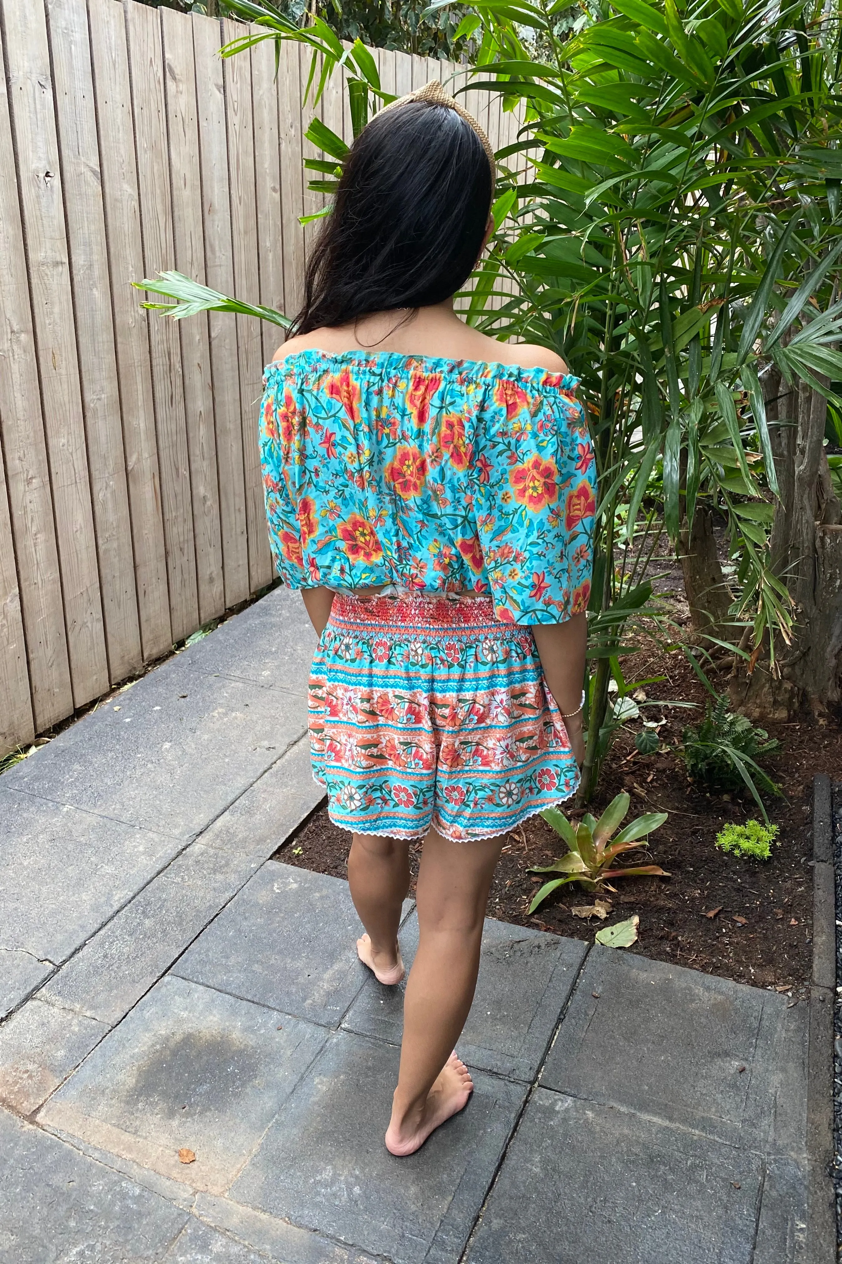 Boho Shorts Set for Mama