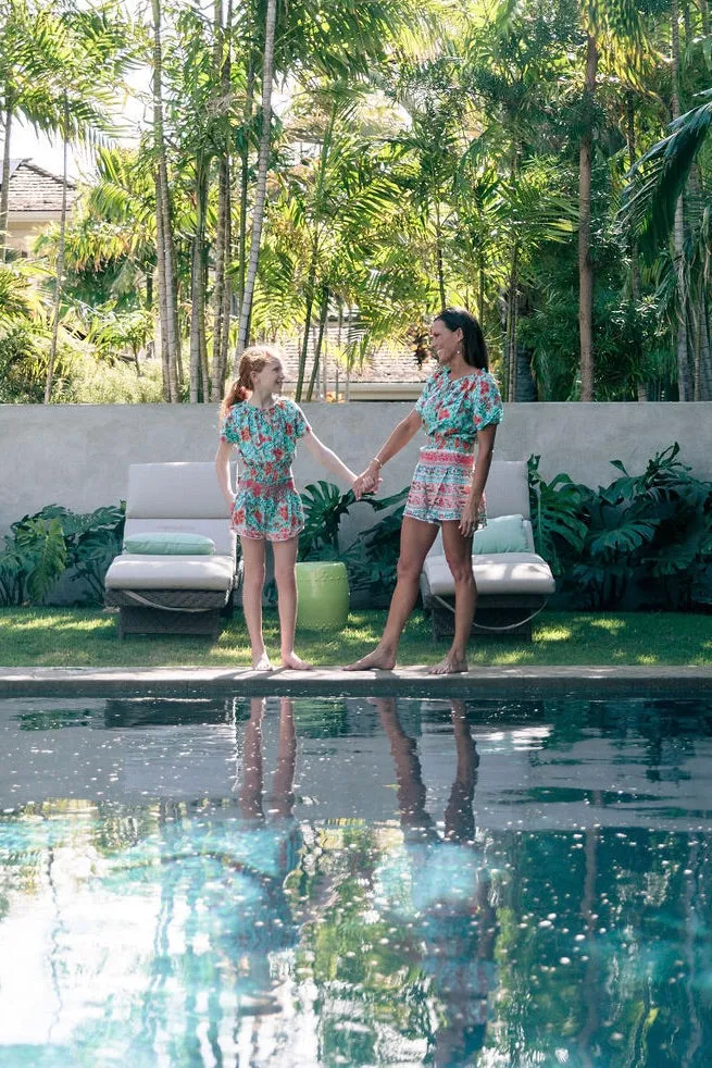 Boho Shorts Set for Mama