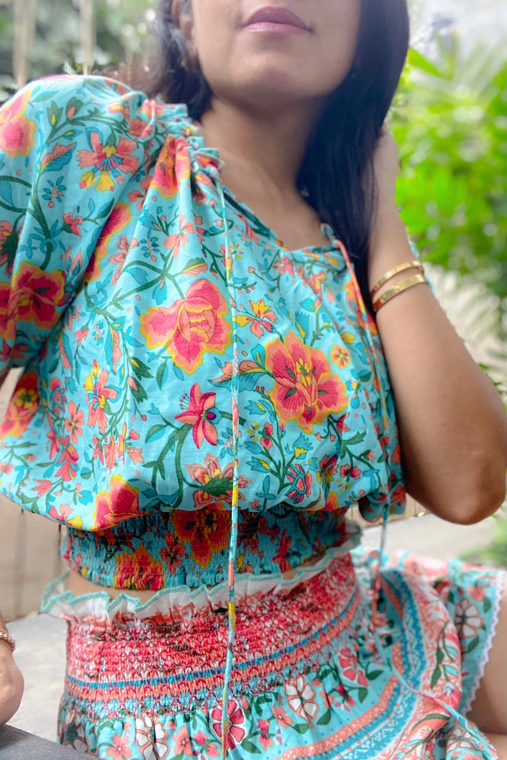 Boho Shorts Set for Mama