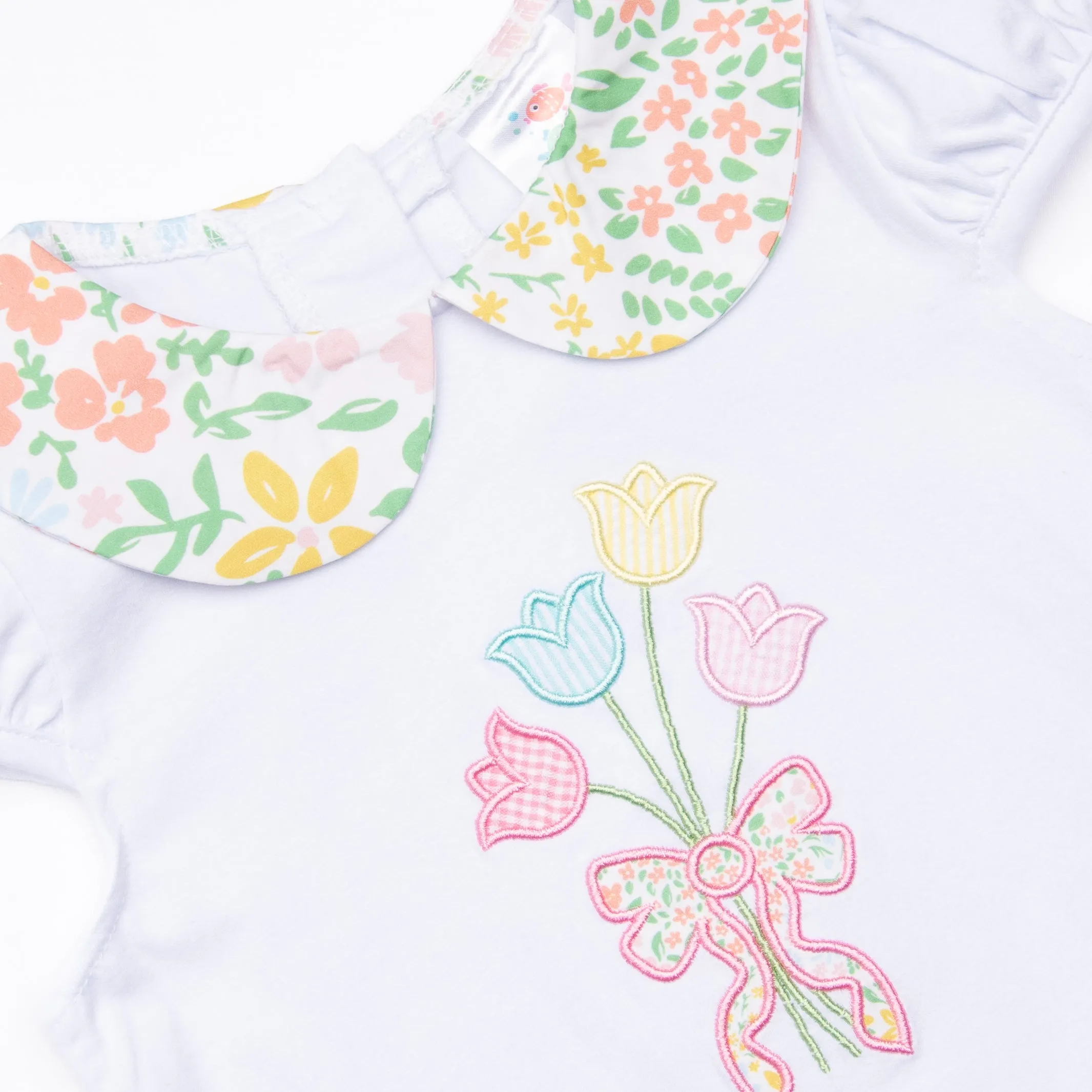 Bouquet Bundles Applique Bloomer Set, Pink