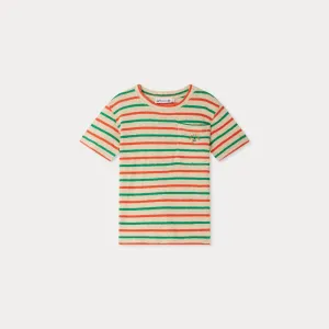 Boys Colorful Striped Cotton T-Shirt