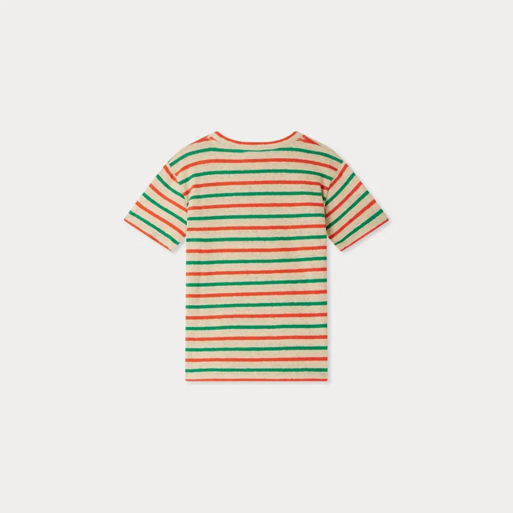 Boys Colorful Striped Cotton T-Shirt