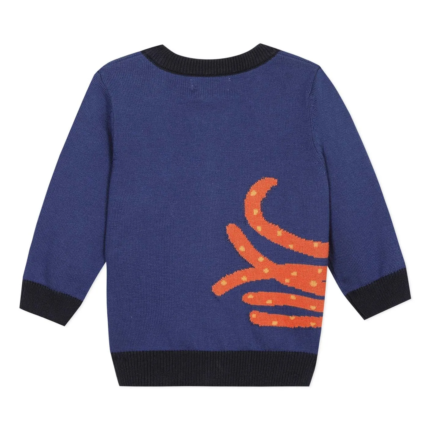 Boys Octopus Zipped Cardigan