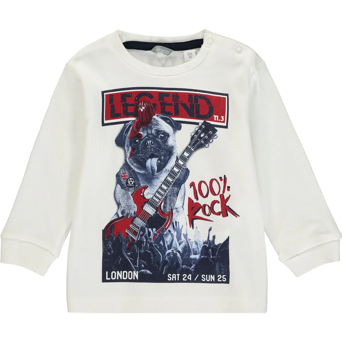 Boys White Cotton Top