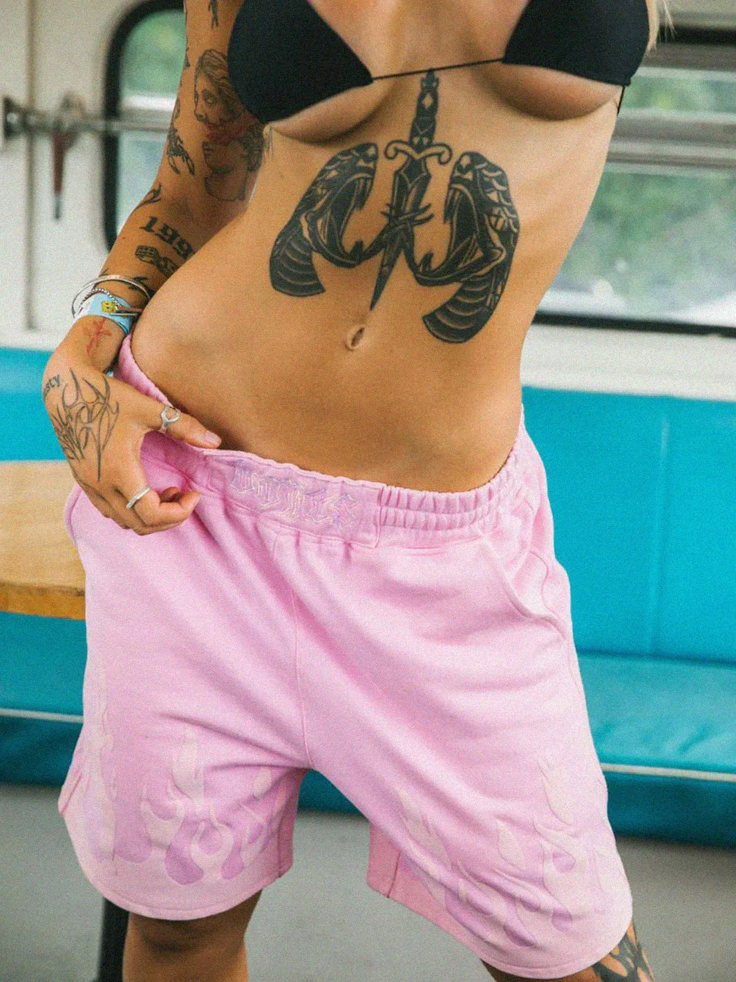 BURNER JERSEY SHORTS - PINK