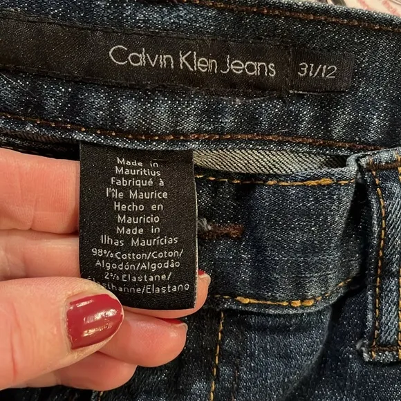 Calvin Klein Jeans size 31 / 12 blue classic straight skinny jeans