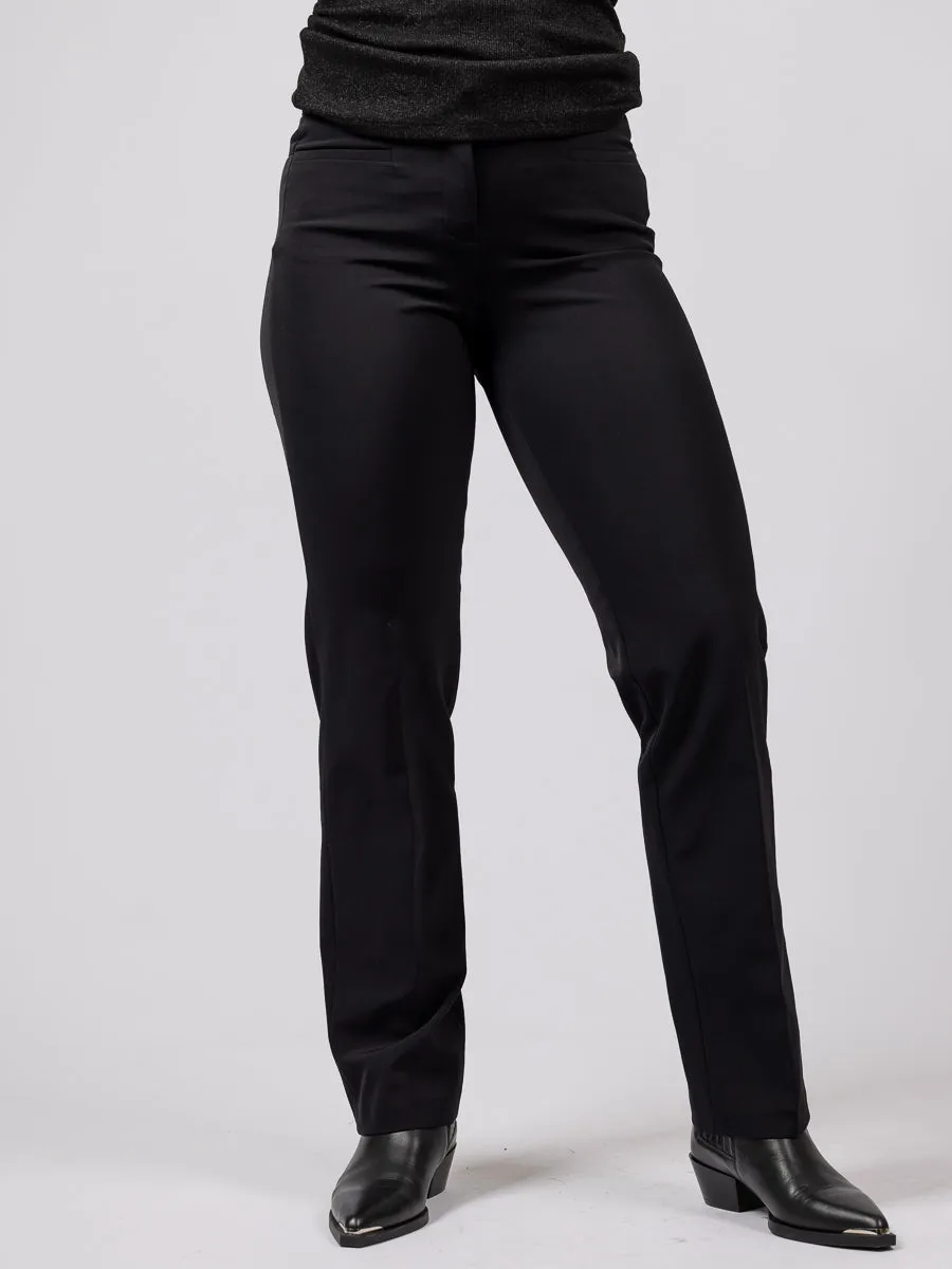 Cambio Renira straight sort dressbukse med rette ben