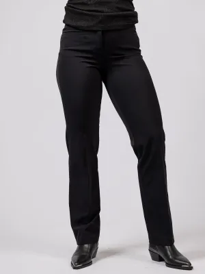 Cambio Renira straight sort dressbukse med rette ben