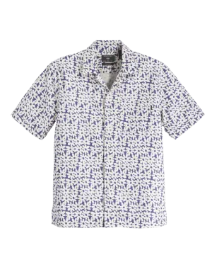 Camisa Dockers Regular Fit Cuello Camp El Coyote Linen Orient Blue