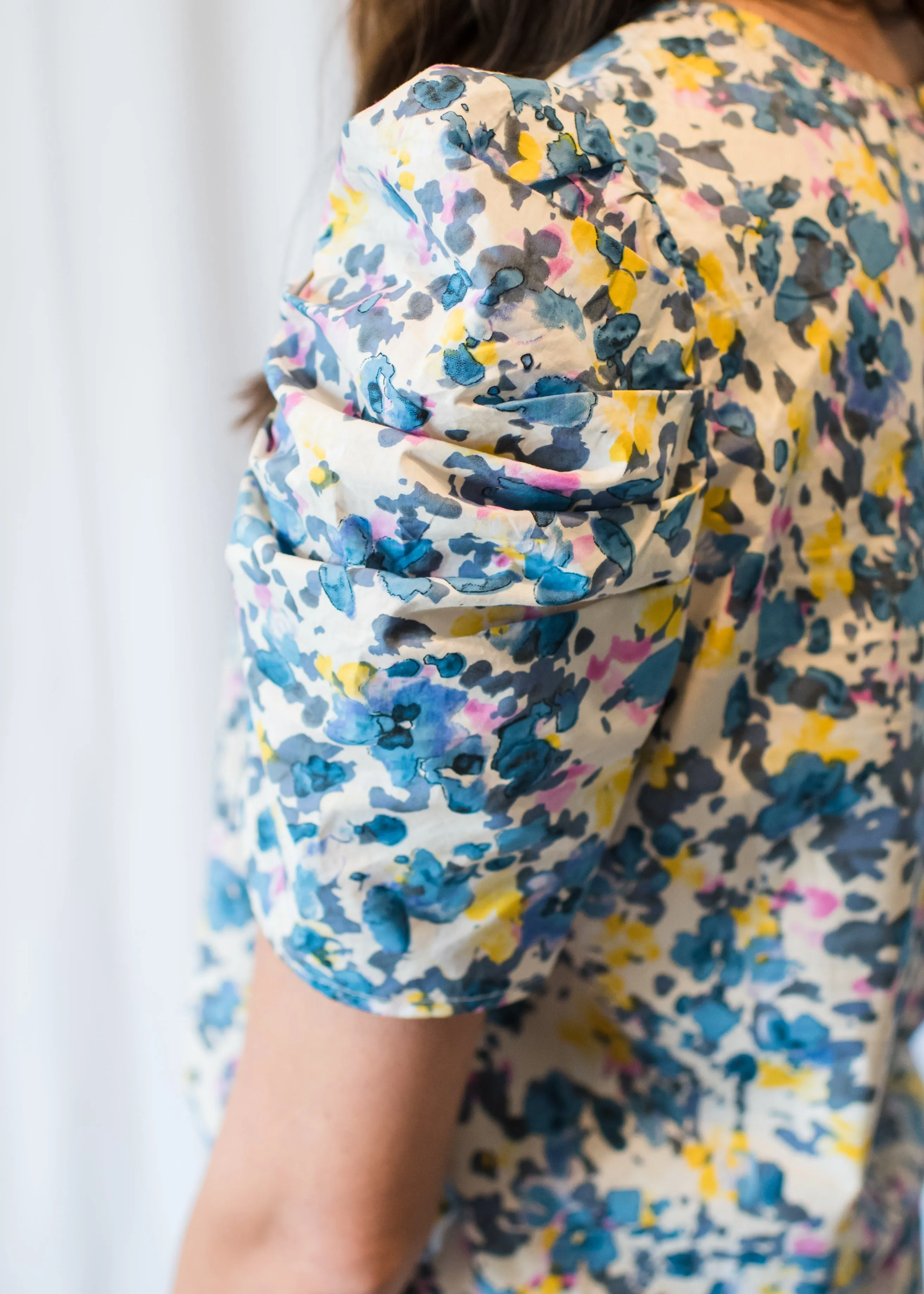 Cape Cod Blue Floral Blouse