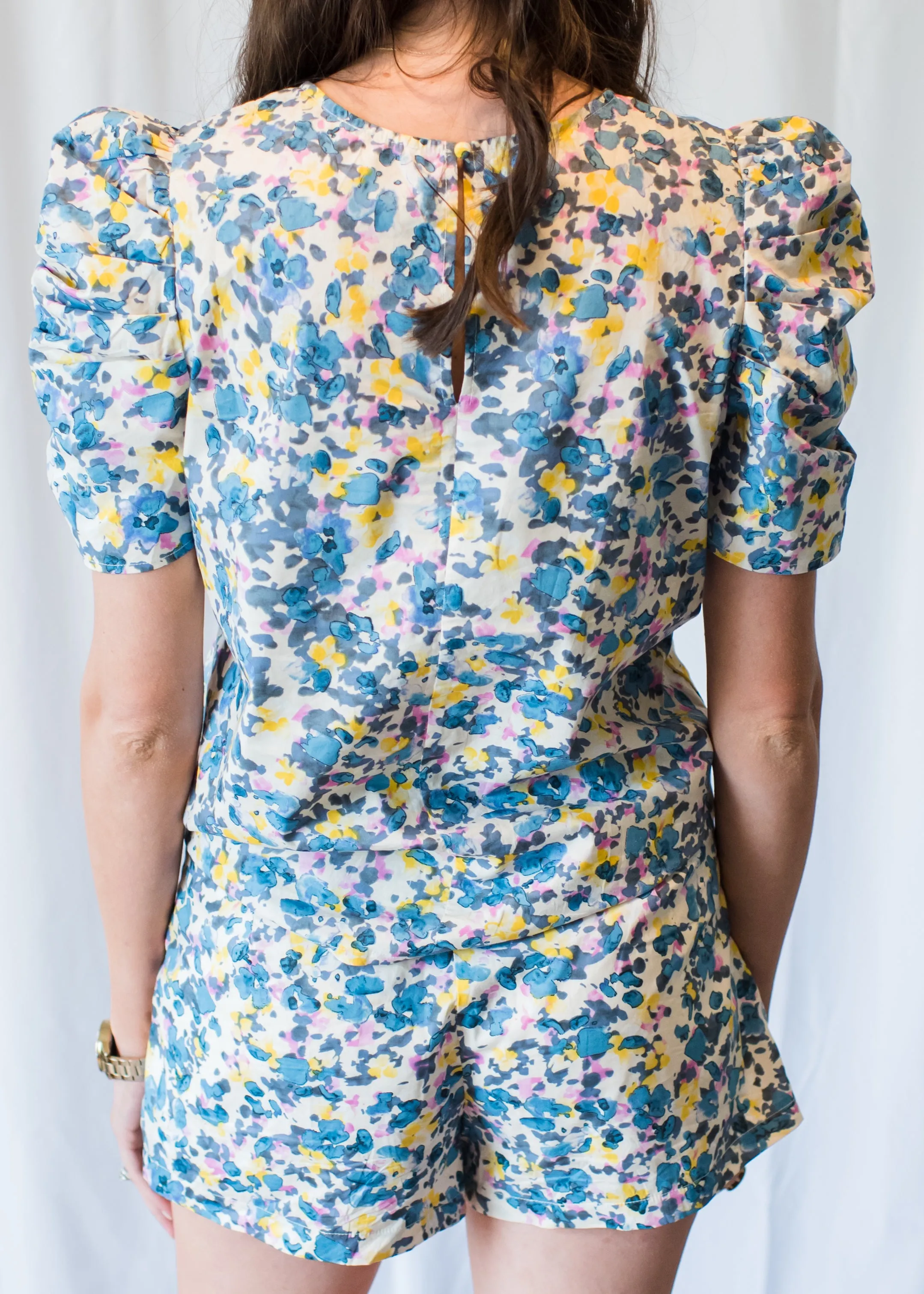 Cape Cod Blue Floral Blouse