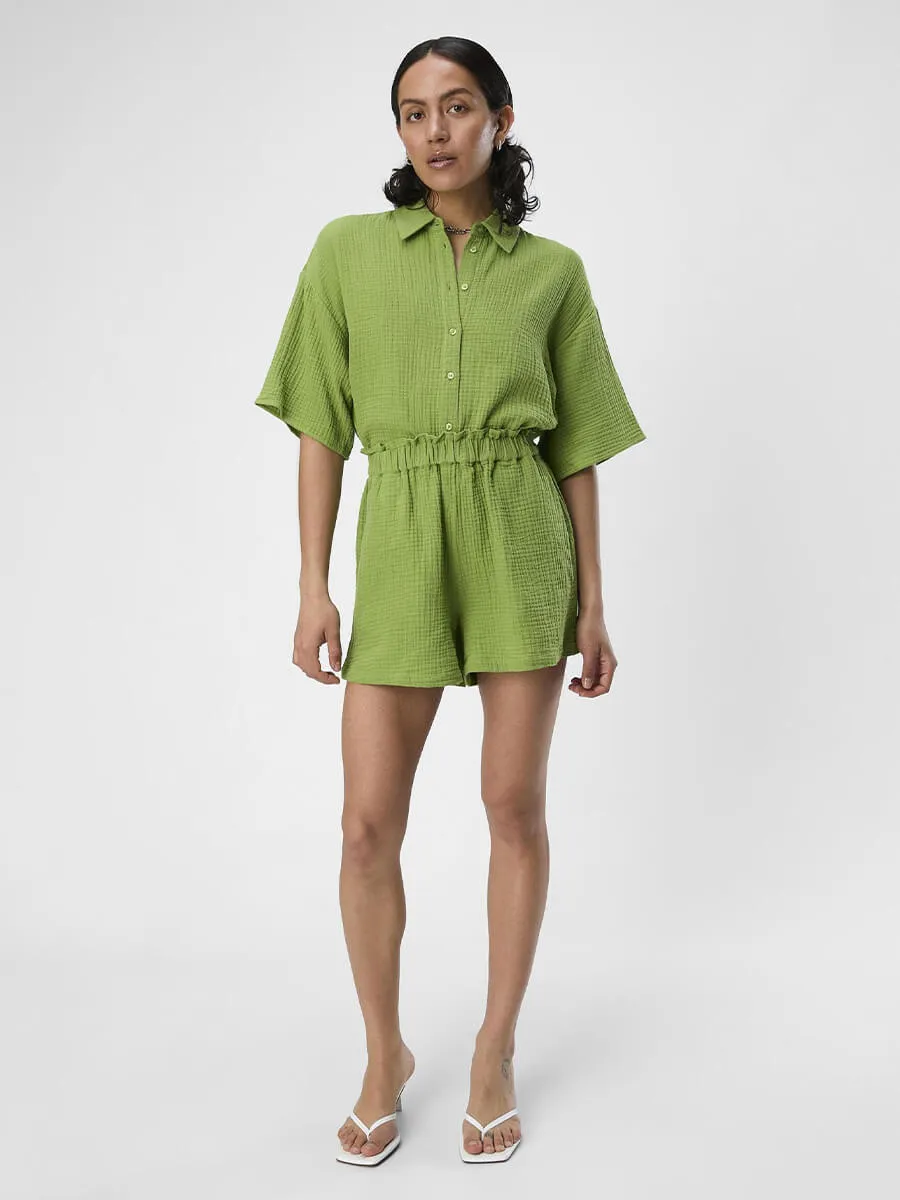 Carina Cotton Shorts - Peridot