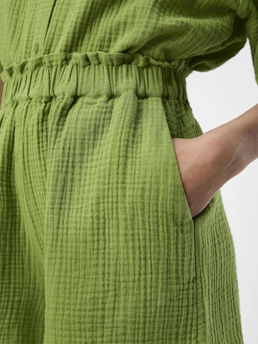 Carina Cotton Shorts - Peridot