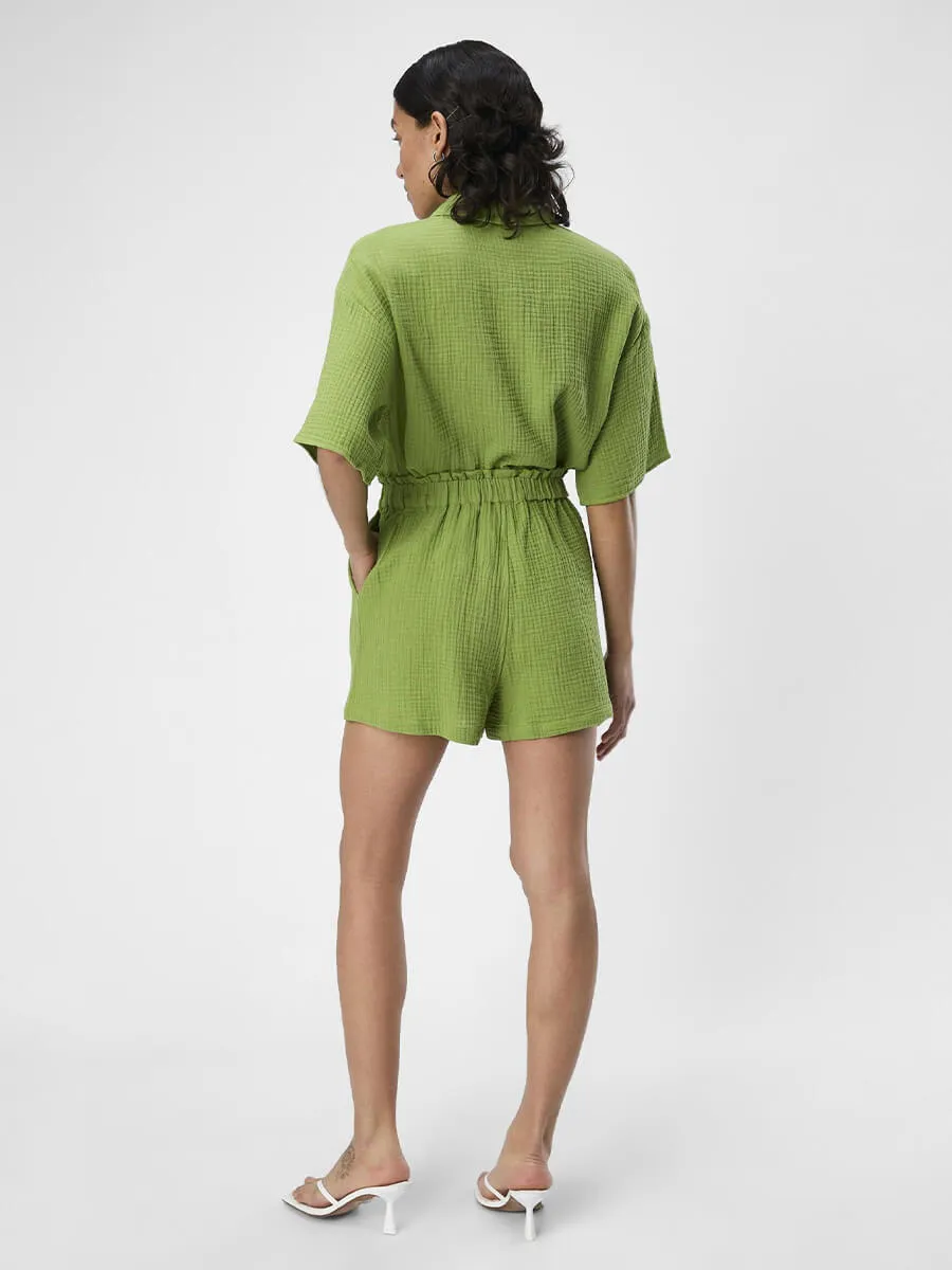 Carina Cotton Shorts - Peridot