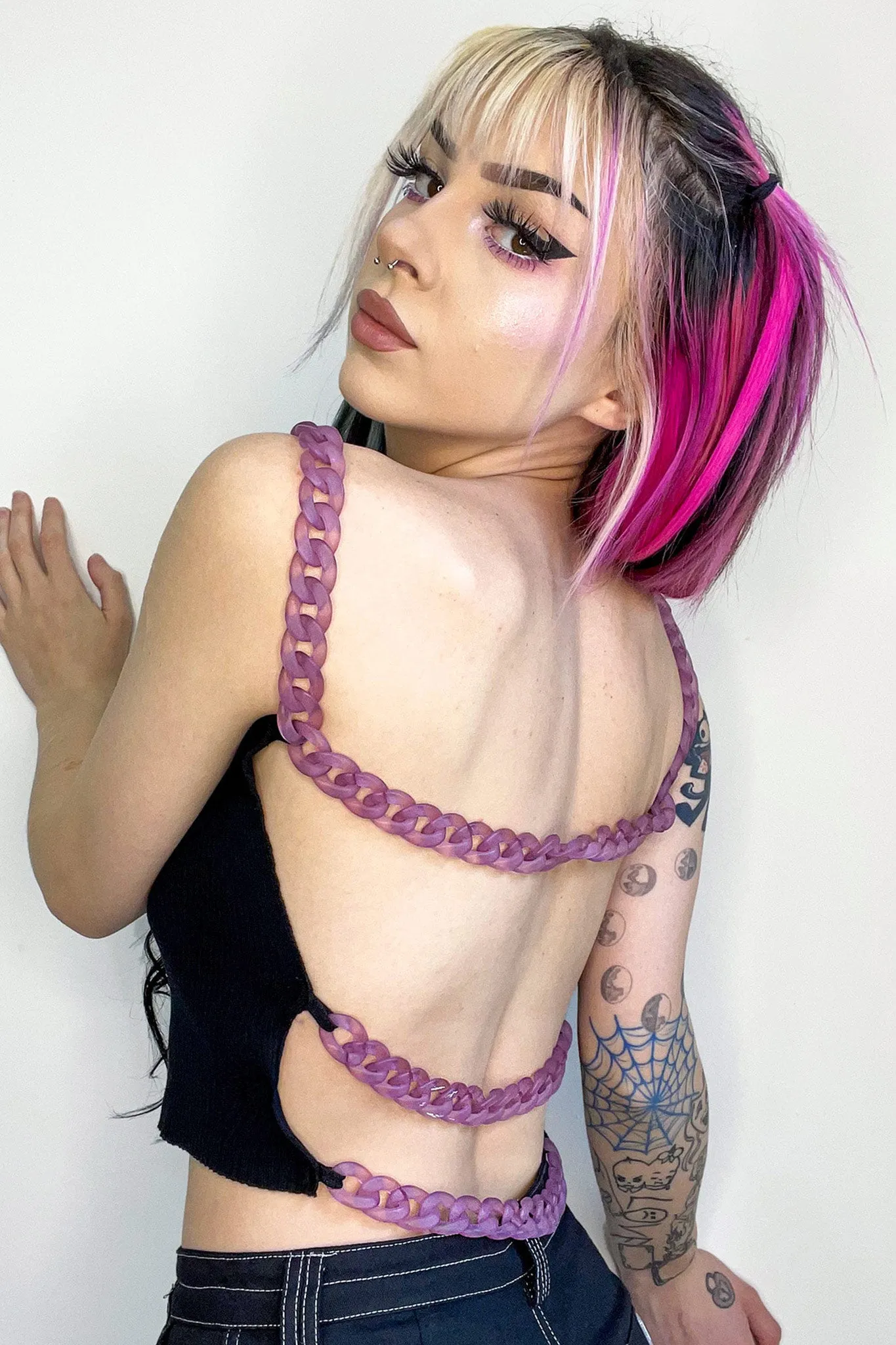 Chain Of Fools Crop Top