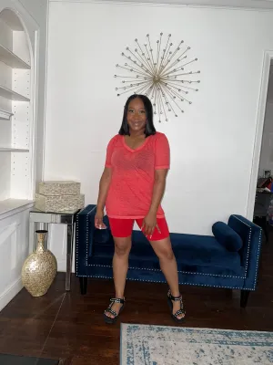 Chill Short Set- Red