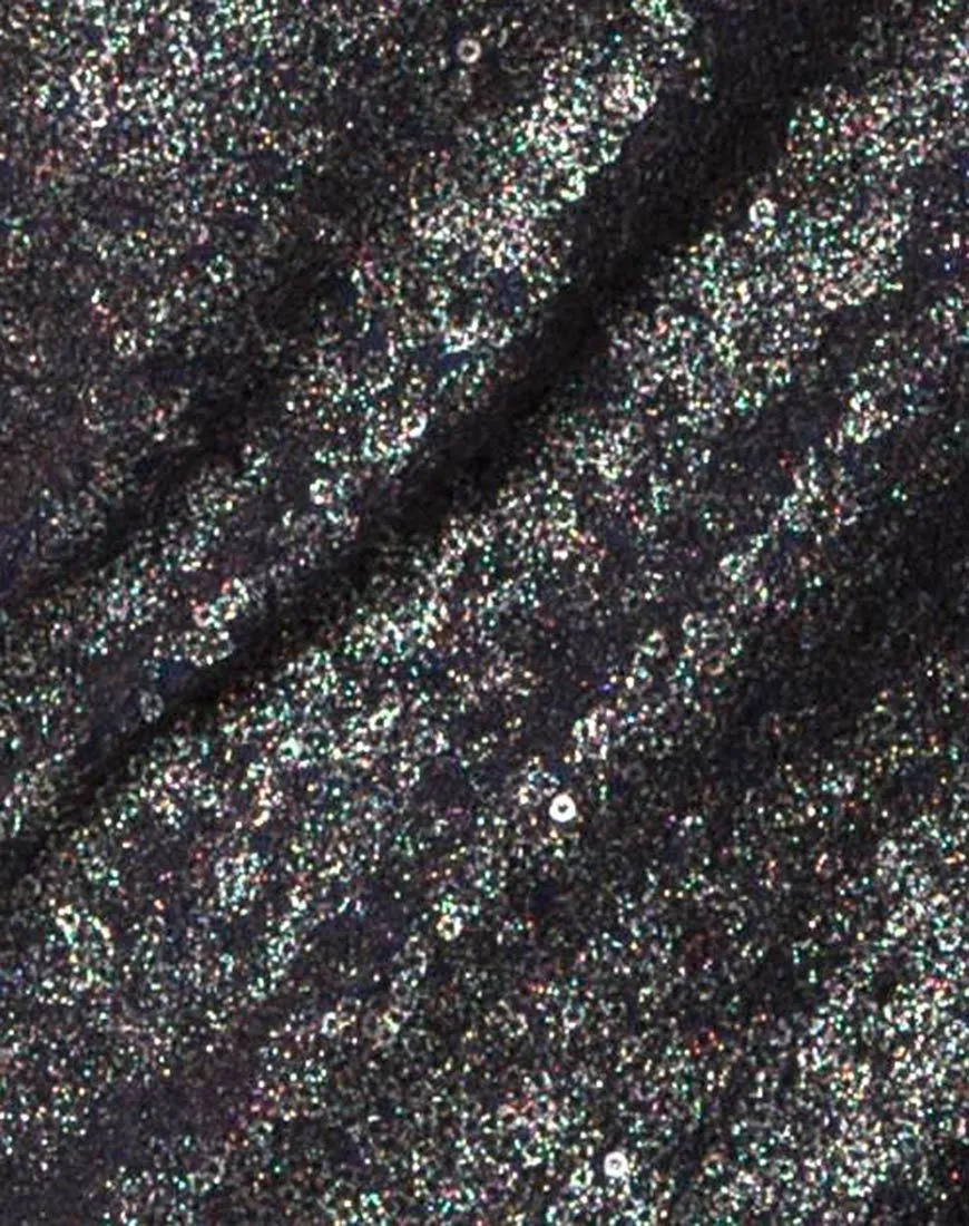Cindy Mini Dress in Galaxy Twinkle Sequin