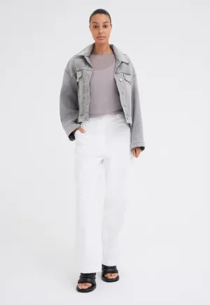 Citizens of Humanity Quira Puff Denim Jacket - Quartz Grey