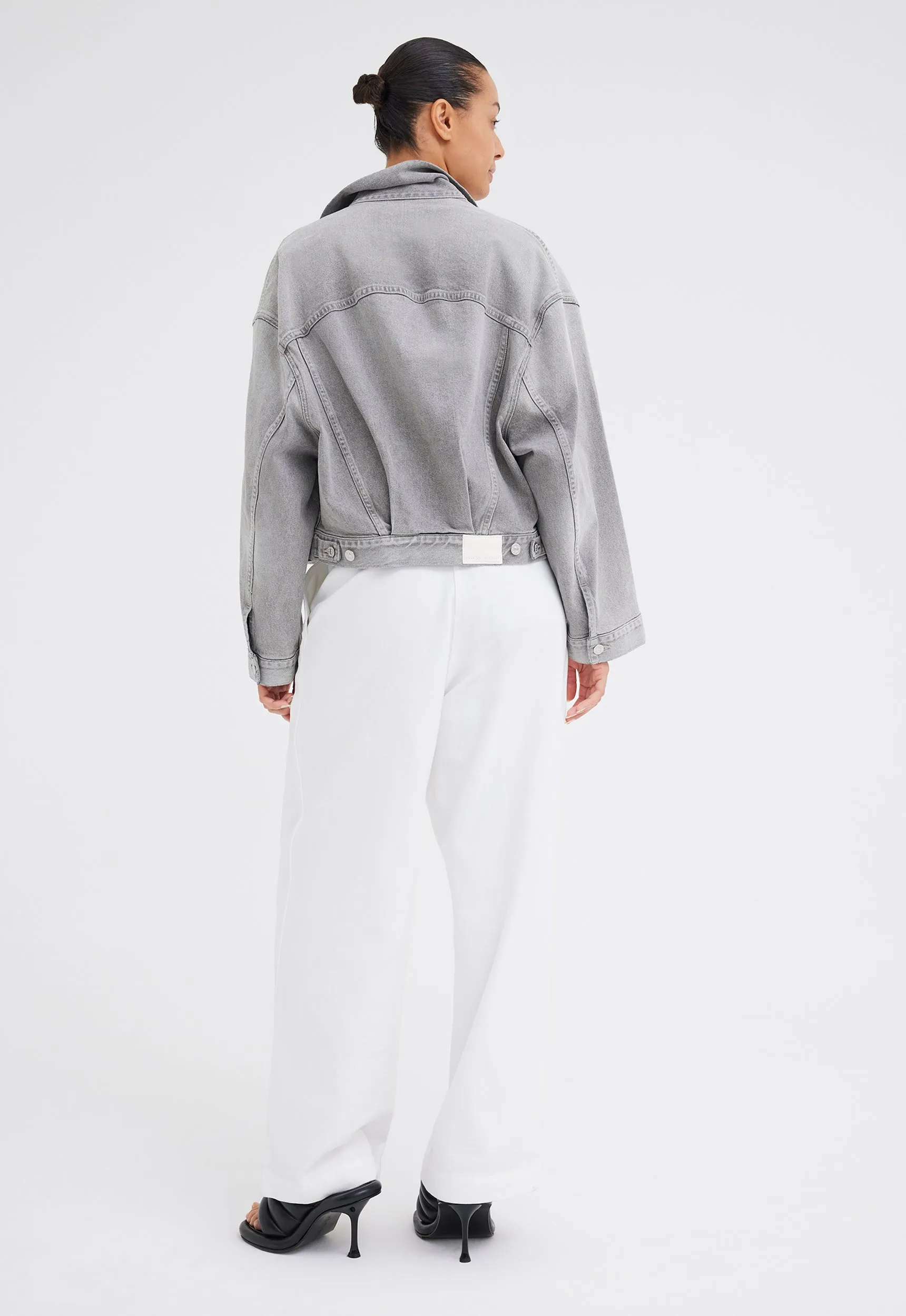 Citizens of Humanity Quira Puff Denim Jacket - Quartz Grey