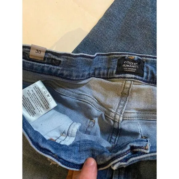 Citizens of Humanity Rocket High Rise Skinny Split Hem Ankle Jeans - Sz 30
