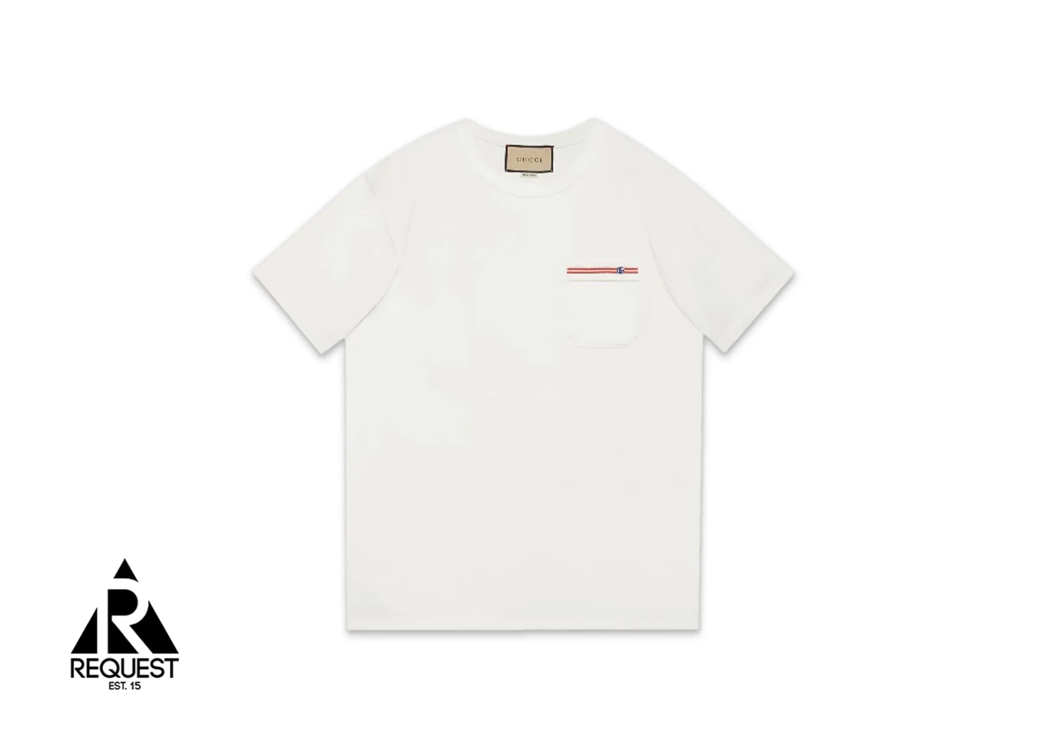Cotton Embroidery Tee "White"