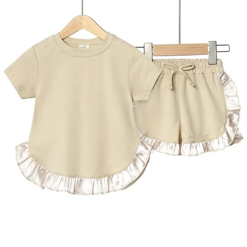 Cotton T-shirt and Shorts Set