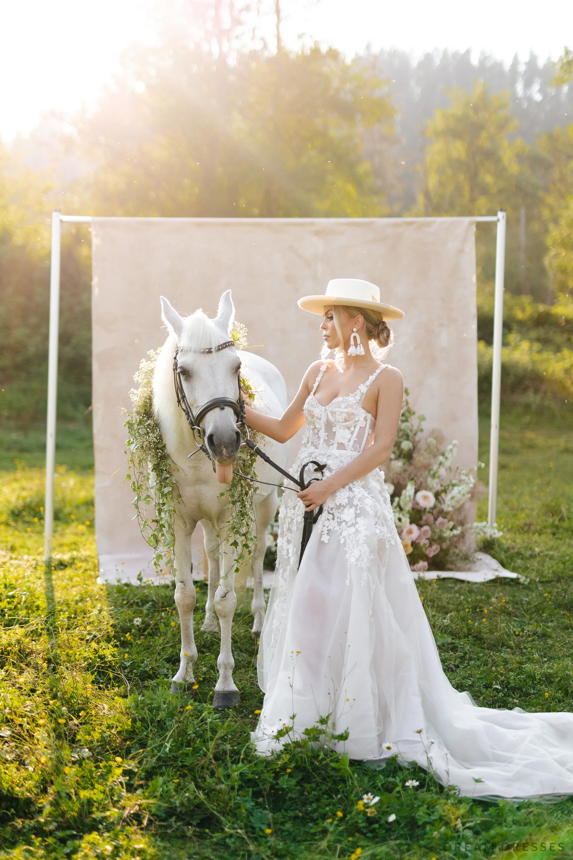 Couture A-line Wedding Gown (#ANNETTA)