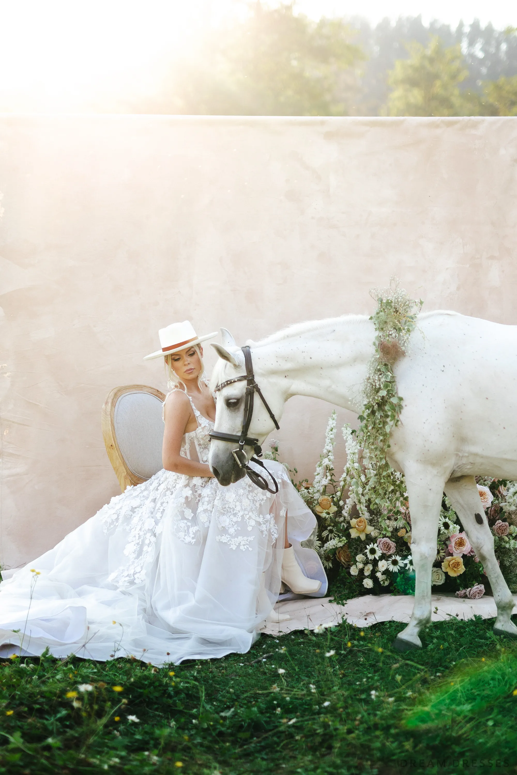Couture A-line Wedding Gown (#ANNETTA)