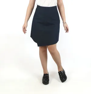 Cue dark denim high waisted skirt size 6