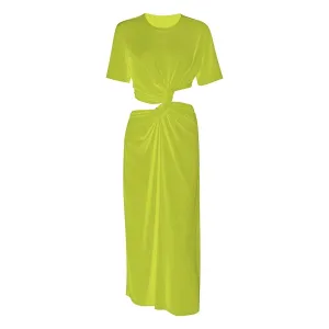 Cut Out Midi T-Shirt Dress