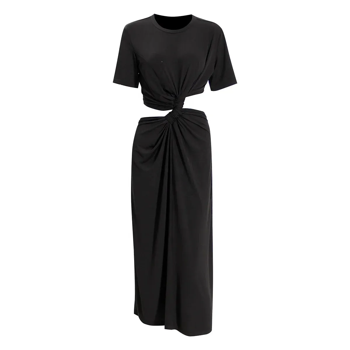 Cut Out Midi T-Shirt Dress