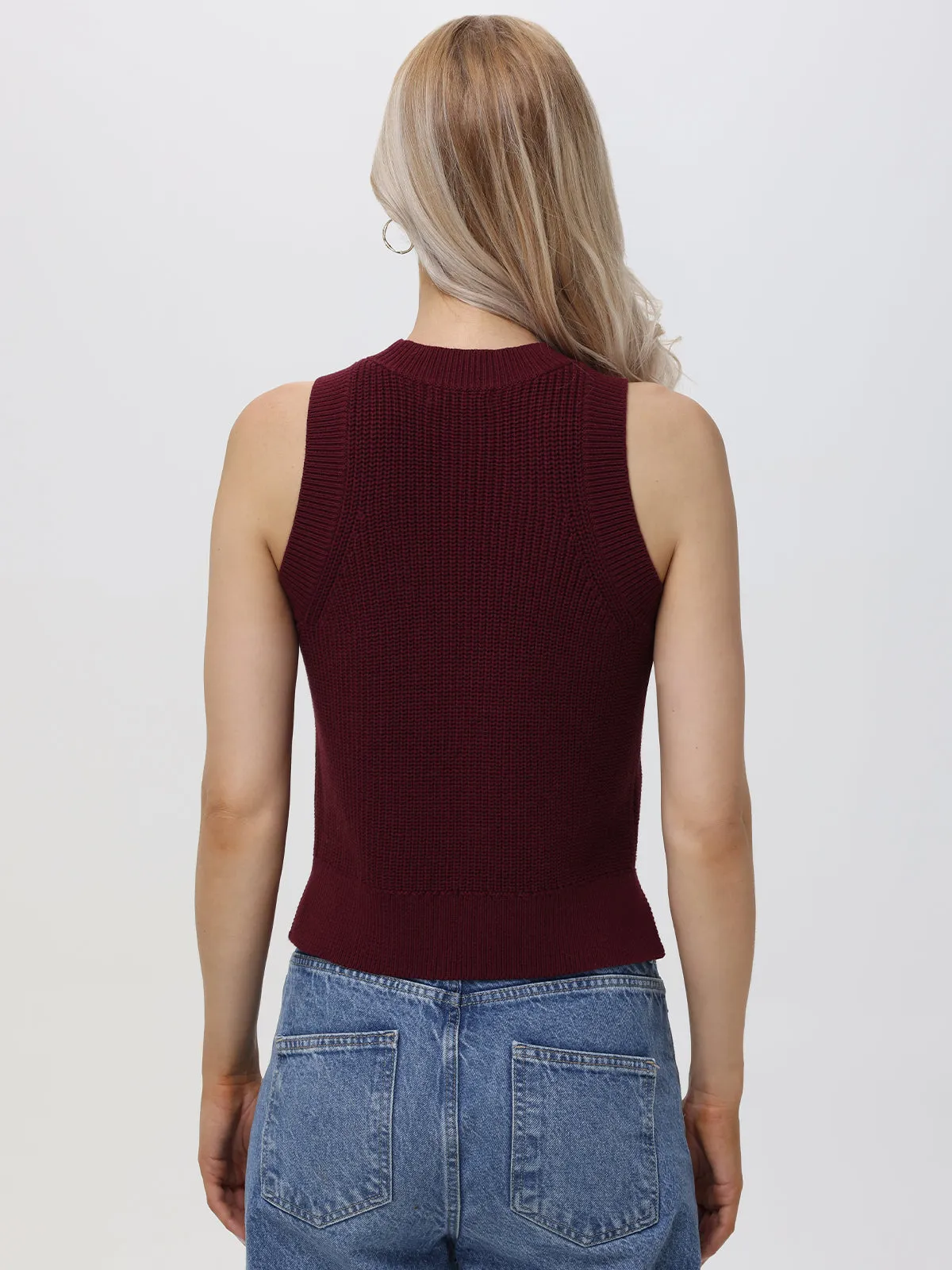 Demi: High Crewneck Cotton Tank