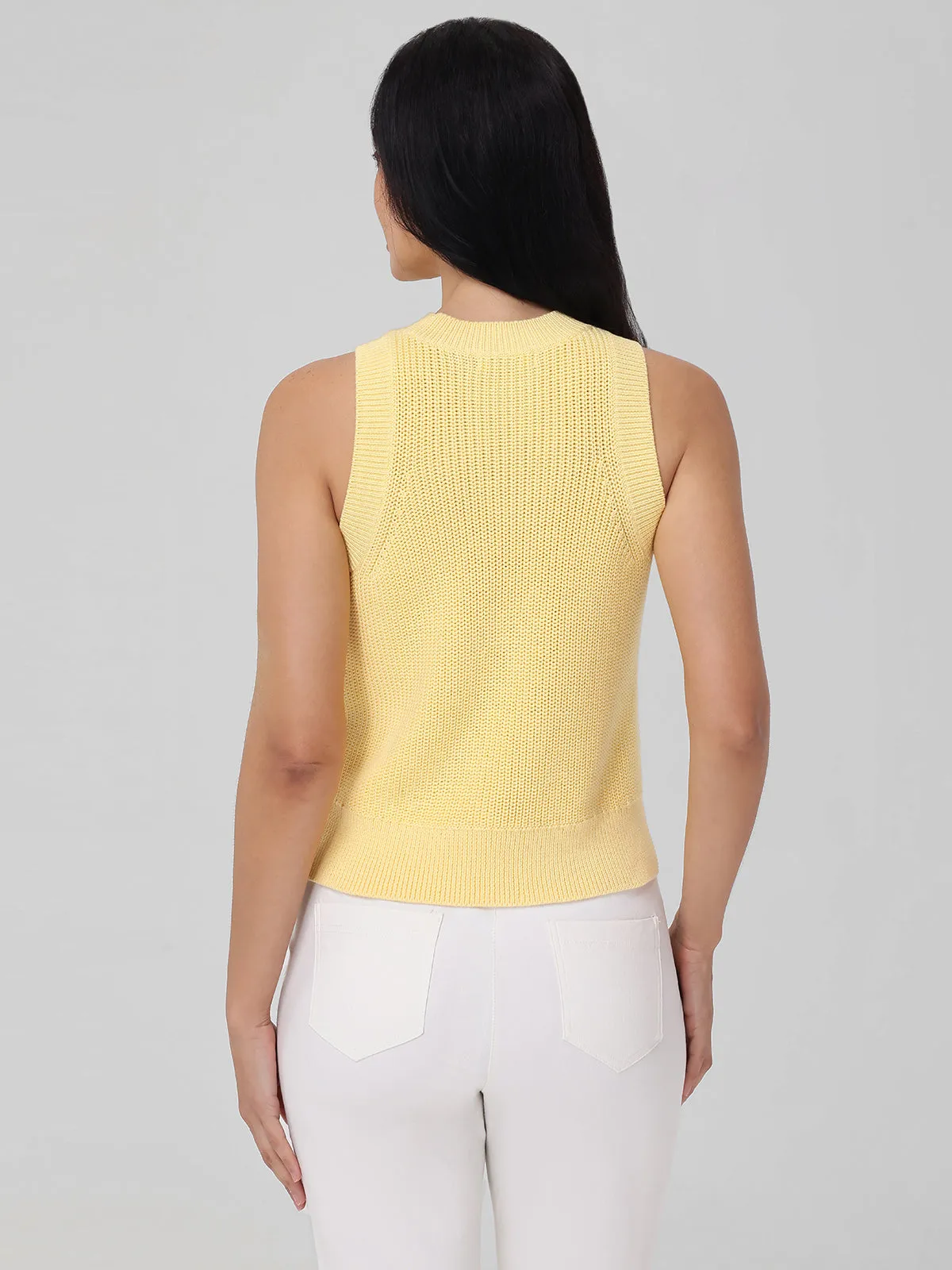 Demi: High Crewneck Cotton Tank