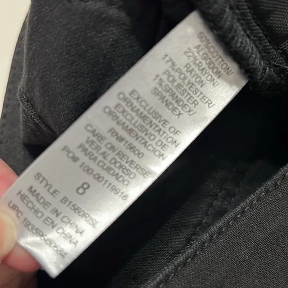 Democracy Ab Solution Straight Leg Black Jeans