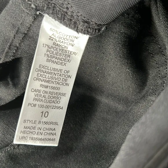 Democracy Ab Solution Straight Leg Black Jeans