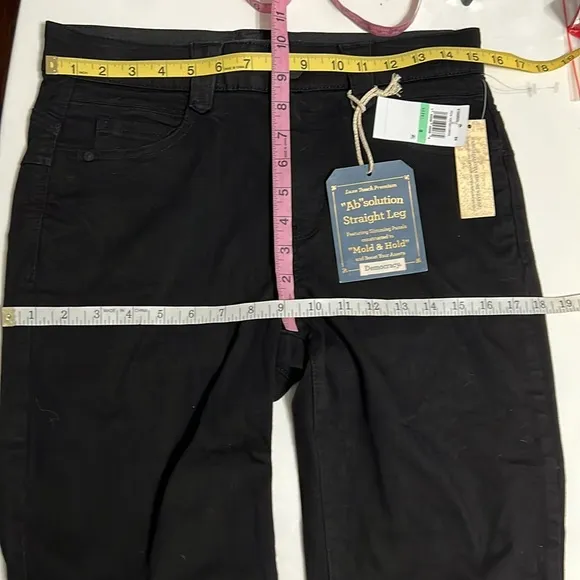 Democracy Ab Solution Straight Leg Black Jeans