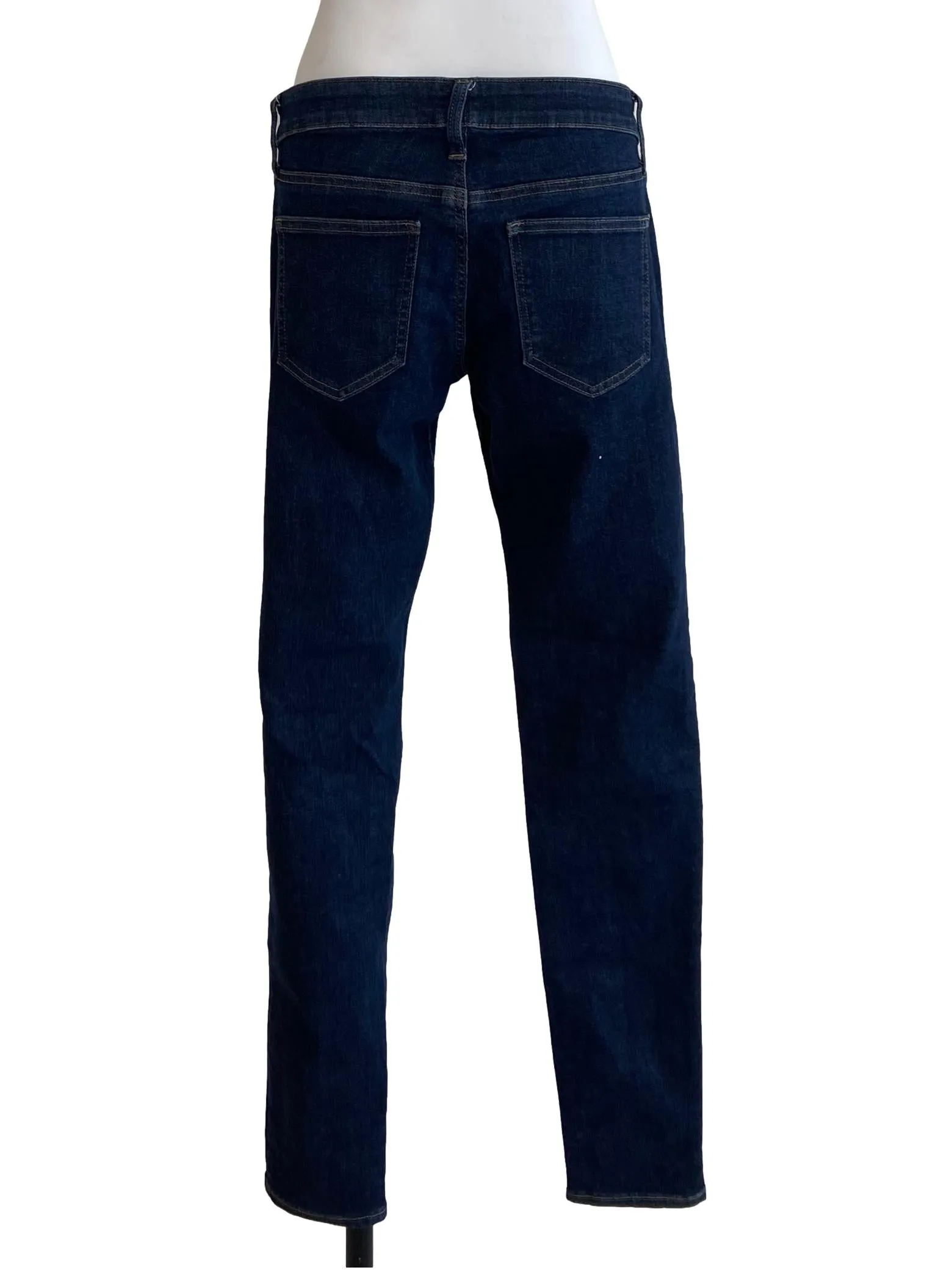 Denim Blue Twill Skinny Jeans