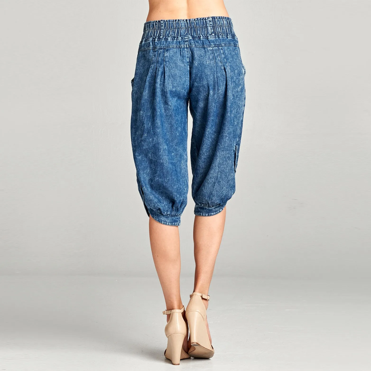 Denim Cropped Pants