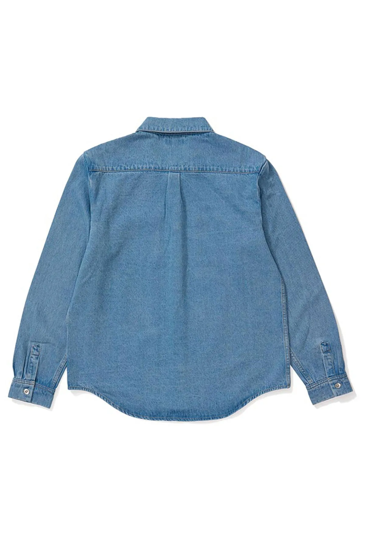 Denim LS Work Shirt - Mid Blue