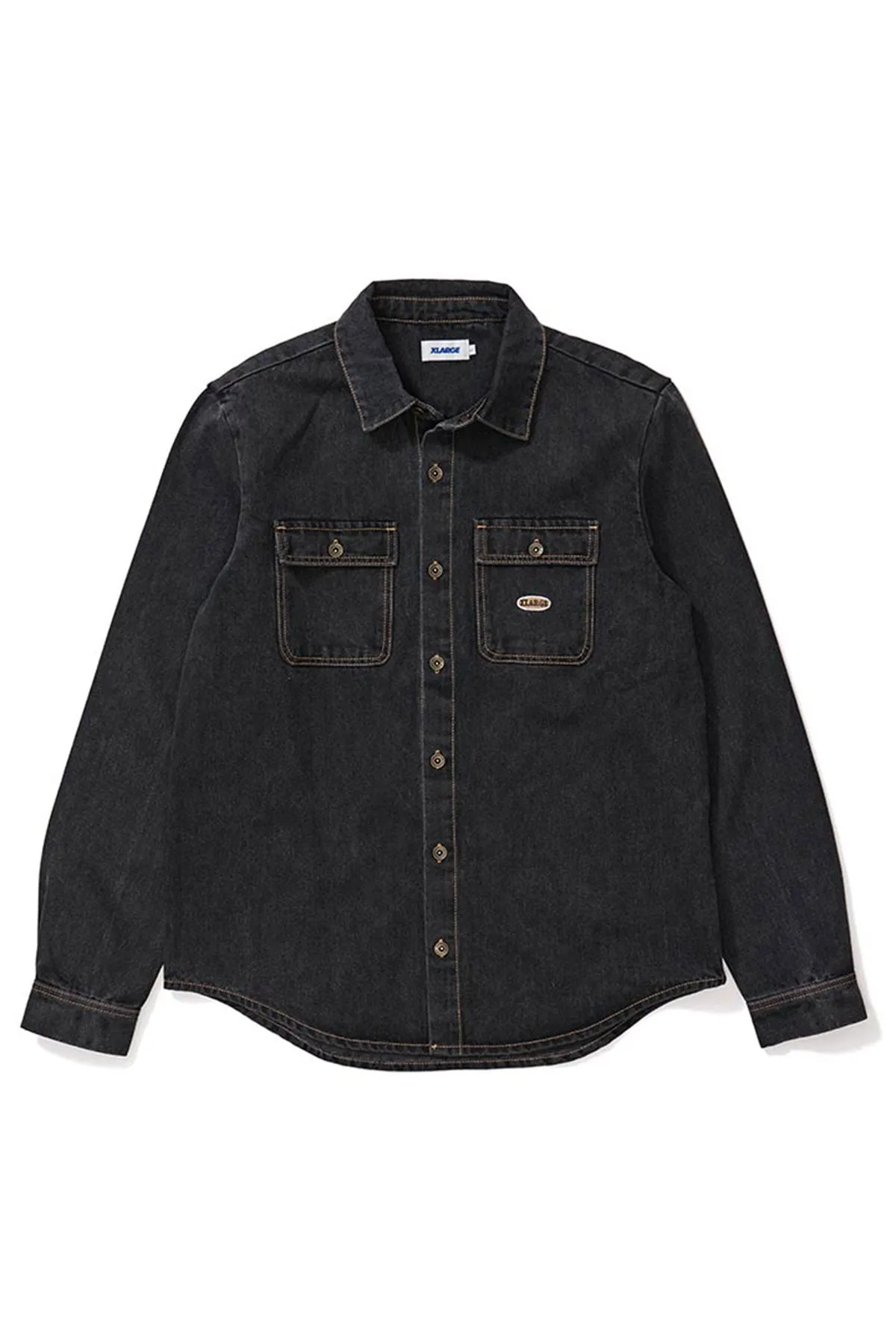 Denim LS Work Shirt - Washed Black